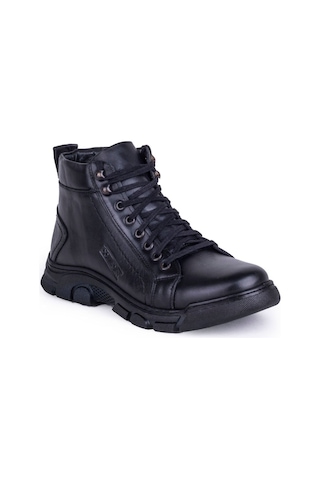 Ghattix Zatta Kışlık Hakiki Deri Fermuarlı Erkek Bot