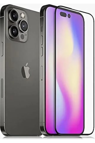 Iphone 14 Pro Uyumlu 9d Tam Kaplayan Parmak Izi Bırakmayan Ekran Koruyucu Film