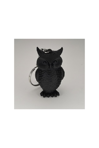 Siyah Owl Keychain