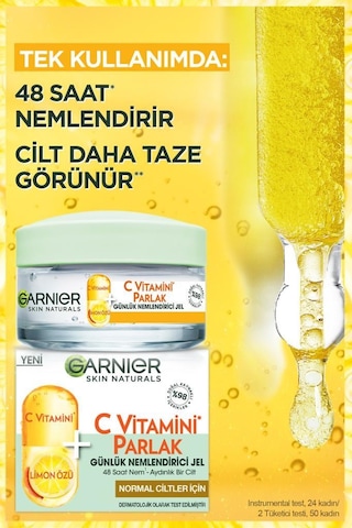 Garnier C Vitamini Parlak Günlük Nemlendirici Jel 50 ML