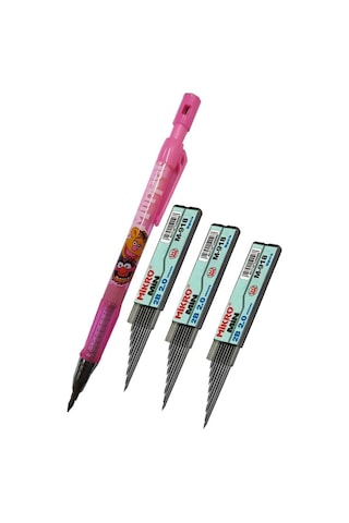 Versatil Kalem 2.0 MM Kalın Uçlu Pembe ve Yedek Kalın Uç 2.0 MM Siyah 3 Adet