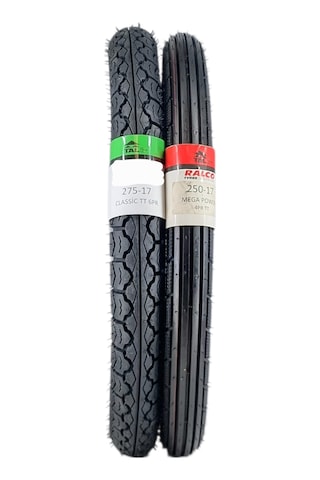 Lastik Takımı 275-17 Classic Ve 250-17 Mega Power Tt Tubetype - İç Lastikli Tip - Onmx