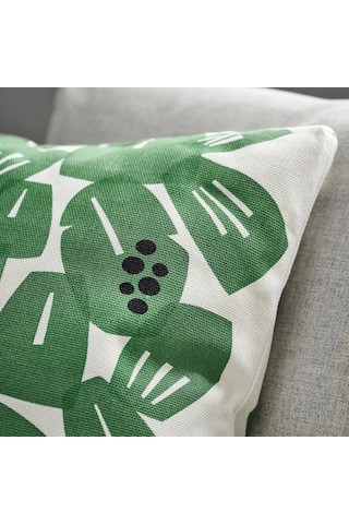 Ikea Underblomma Yastık Kılıfı 50 X 50 Cm Yeşil - Beyaz