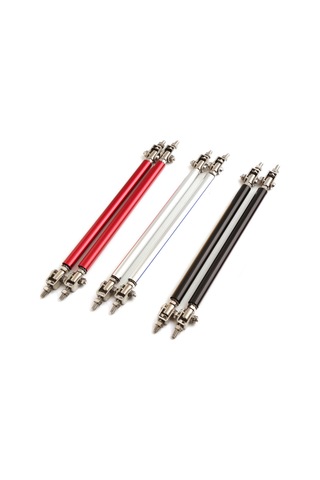 Shineyee Karbon Fiber Ve Paslanmaz Çelik Ön Sprey/arka Diffüzyör Geliştirici Çubukları, Açı Ayarlanabilir, 100mm Siyah, 2 Adet