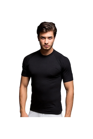 Thermoform Bambu Tişört Siyah