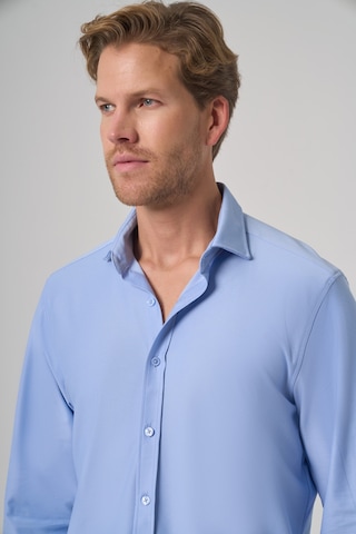 Morven Erkek A. Mavi Trend Düz Slim Fit Tam İtalyan Yaka Gömlek 26ms004005311 A. Mavi