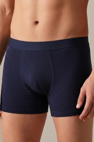 Yıldız Çamaşır Erkek Modal Likralı Boxer 36-37-38-39-40-41-42 - 6 Adet Lacivert