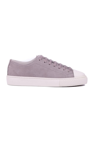 Shoetyle - Hakiki Nubuk Deri Vizon Rengi Erkek Sneaker - 666-0381-1582