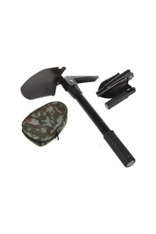 Zhltools Katlanabilir Outdoor Çantalı Pusulalı Kazma Kürek Set