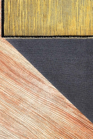 Kilimista Milano Ml103 Hardal Leke Tutmaz Antialerjik Yıkanılabilir Dokuma Dekoratif Halı Kilim