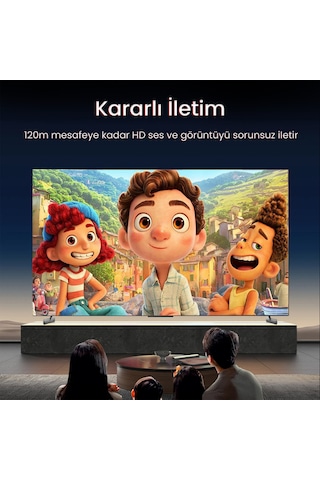 Veggieg 1080p Full Hd 60hz Hdmı Extender 120 Metre Cat5e/6 Klavye Mouse Hdmı Menzil Genişletici Uzatıcı