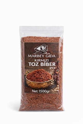 1500 Gr Marbey İpek Çekim Kırmızı Toz Biber Tekli