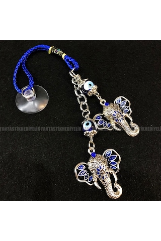 Fil Başı Nazar Araba Hediyesi Vantuz Otomobil Dikiz Ayna Süsü