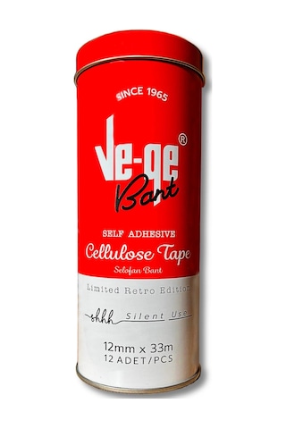 Vege Retro 12x33 Cellulose Tape Selefon Bant 12 Adet 12
