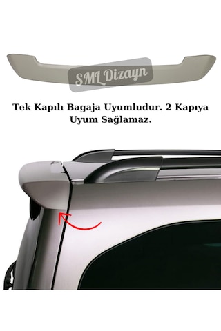 Citroen Berlingo Spoiler Bagaj Üstü Tavan Spoyler Boyasız 2009-23