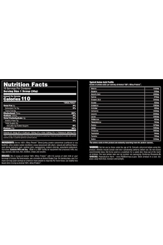 Animal, 100% Whey Protein 2.3kg Çikolata Aromalı Çikolata