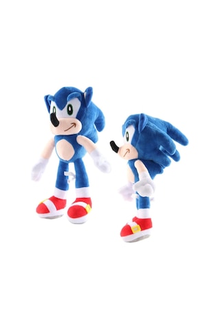 Mavi Sonic Boom Arkadaşları Büyük Boy Kirpi Sonic Figür Peluş Oyuncak Es66088