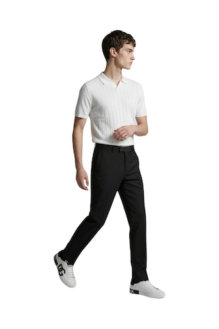 Anthony Jackson Premium Erkek Triko Polo Yaka T-shirt Ravello Beyaz