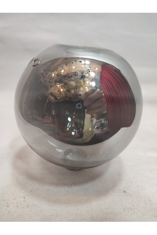 G.9 Ampule Göre,glob Avize Camı.füme Renkte Çapı:10.00 Cm Küre.kendinden Dişli