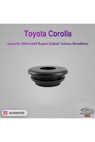 Toyota Corolla Uyumlu Alternatif Kaput Çubuk Tutucu Rondelası