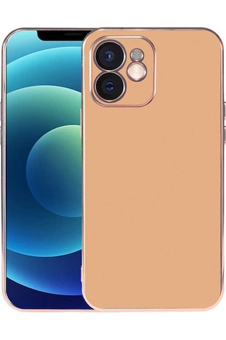 Apple Uyumlu iPhone 12 Kılıf Zore Viyana Yüzeyi Buzlu Transparan Tasarım Kılıf