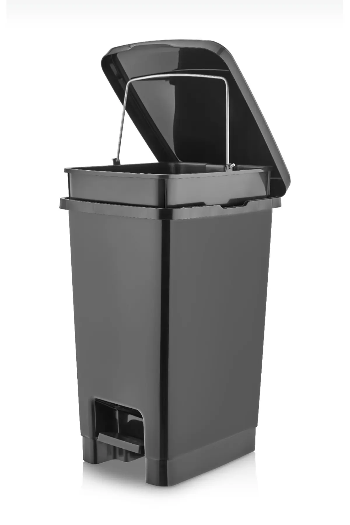 Hürpa Tedarik 15 Lt Pedallı Çöp Kovası Siyah
