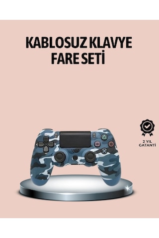 Buğz Bluetooth Kablosuz Ps4 Gamepad Çift Motorlu Siyah Controller