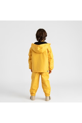 Ligenne Su Geçirmez Çocuk Yağmur Seti Polar Astarlı Yağmur Montu Ve Yağmur Tulumu Pure Mustard Sarı