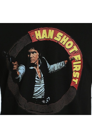 Bant Giyim - Star Wars Han Solo Siyah Erkek T-Shirt Tişört
