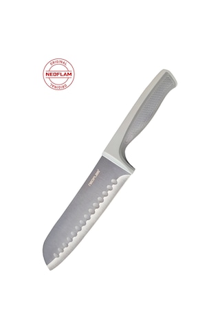 Neoflam Fika Microban Santoku Bıçağı 18 Cm Gri Neogsk018