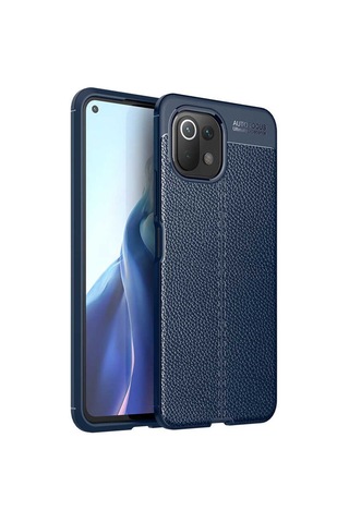 Xiaomi Mi 11 Lite Kılıf Zore Niss Silikon Kapak Lacivert