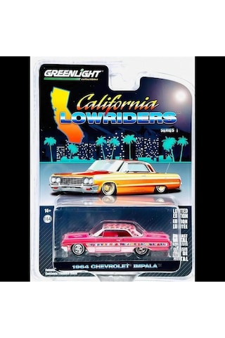 Greenlight California Lowriders Series 1 - 1694 Chevrolet Impala- 1/64 Model Araba