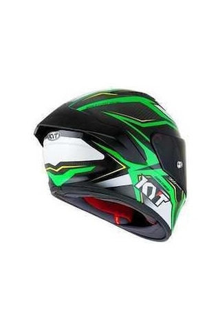 Kyt Nz Race Carbon Stride Yeşil Motosiklet Kaskı Yeşil