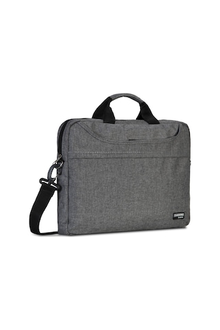 Classone TL2564 WTXPRO Su Geçirmez Kumaş 15.6" Uyumlu Laptop Notebook El Çantası Gri