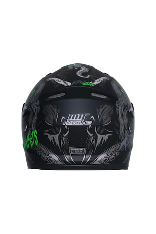 Motosiklet Ve Bisiklet Mini Çocuk Kaskı Full Face Ce Sertifikalı Child Motor Kask Black Sİyah