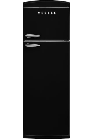Vestel Retro SC32211 311 LT Statik Üstten Donduruculu Buzdolabı Siyah