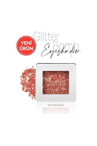 Mücevher Parlaklığında Yoğun Işıltılı Tekli Far Crears Glitter Bomb Eyeshadow 10 Amber Gleam 10 Amber Gleam