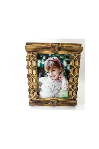 Kişiye Özel Ahşap Bambu Desenli Çerçeve 112
