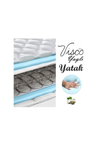 Uzunbebe Heyner Visco Yaylı Yatak 90X190 Cm Ortopedik Visco Yaylı Yatak