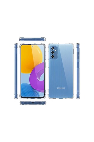 Mobilteam Galaxy Uyumlu M52 Kılıf Nitro Anti Shock Silikon - Renksiz Renksiz