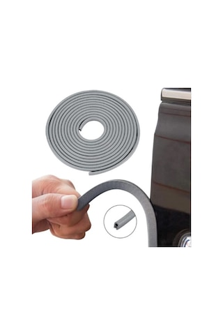 Araç Kapı Koruma Fitili Çarpma Çizilme Önleyici Fitil Gri 5 Metre