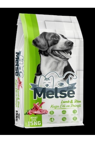 Melse Kuzu Etli Pirinçli Köpek Maması 15 Kg %18 Protein %10 Yağ, Sağlıklı Ve Dengeli Beslenme