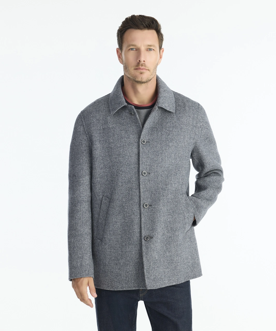 Yargıcı Regular Gömlek Yaka Uzun Kol Palto 25kepl5001x 005 Gri
