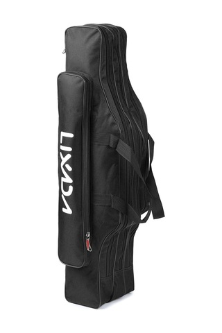 Lixada 3 Katmanlar Balıkçılık Kutup Çanta Taşınabilir Siyah