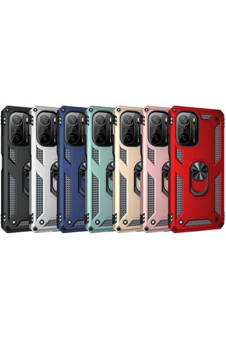 Xiaomi Redmi K40 Kılıf Zore Vega Kapak-Siyah