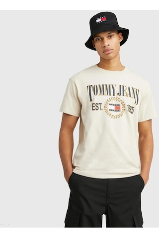 Tommy Hilfiger Tommy Hılfıger Erkek T-shırt Dm0dm16231-acı Krem