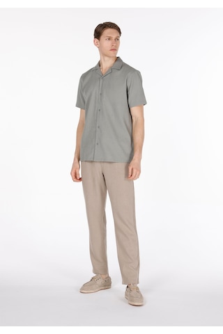 Colin's Colins Regular Fit Shirt Neck Düz Erkek Yeşil Kısa Kol Gömlek Cl1074511 Q1.v1 Kha Haki