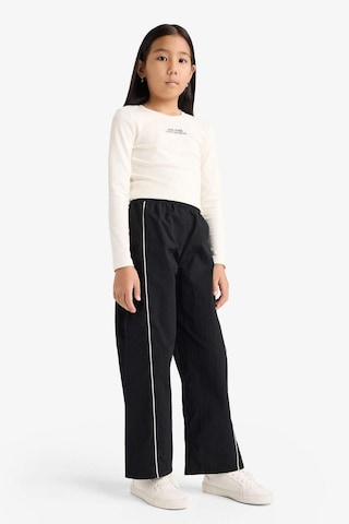 Defacto Kız Çocuk Wide Leg Esnek Bantlı Paça Paraşüt Pantolon E6186a825aubk27 Siyah