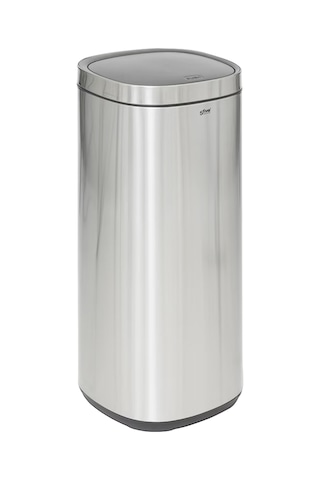 Round 50 L Metal Pedallı Çöp Kovası ,50 Litre Hacim, Poşet Sabitleme Sistemi