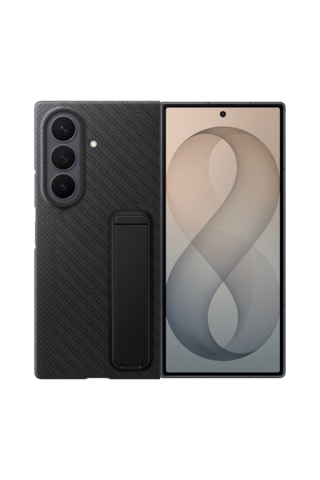 Samsung Galaxy Uyumlu Z Fold8 Ultra Standlı Karbon Kılıf